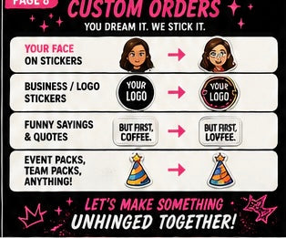 Custom Sticker Sheets.